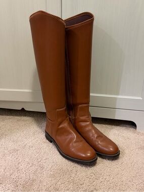 Franco Sarto Dark Brown Leather Tall Boot